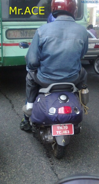 TVS 125cc male specific scooter 5