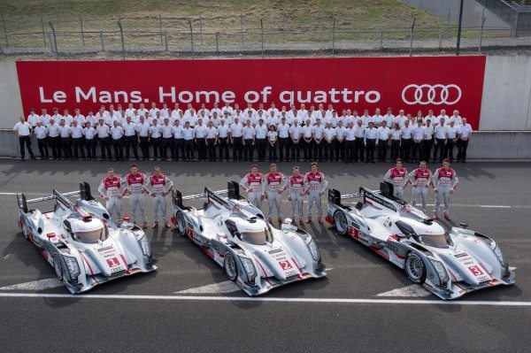 Audi Drivers competing in Le Mans 2013