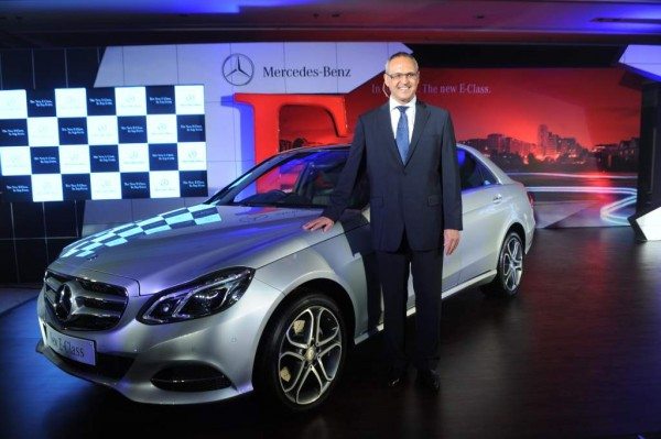 Mr. Eberhard Kern, MD& CEO Mercedez Benzi India at the launch of new E Class -3