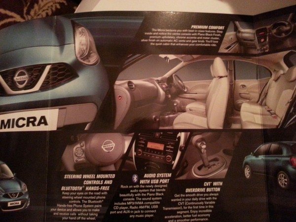 2013 Nissan Micra facelift launch brochure 3