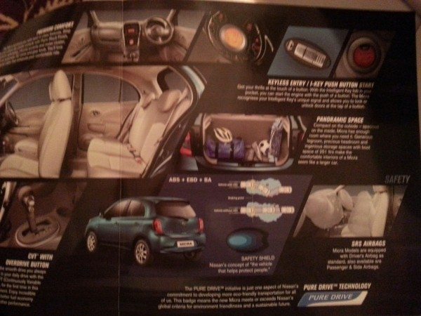 2013 Nissan Micra facelift launch brochure 4