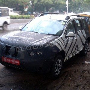 Front of the Nissan Terrano test mule