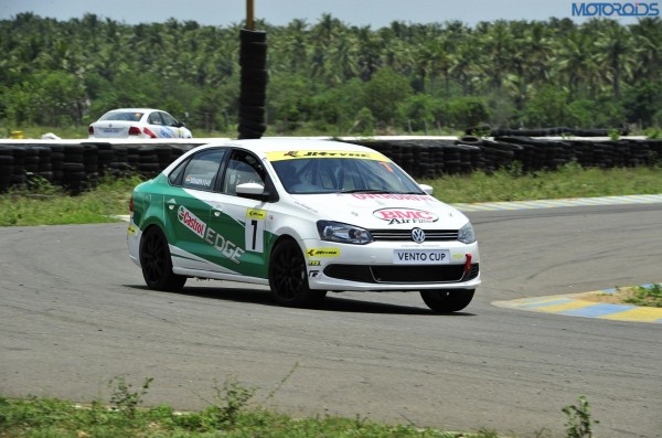 2.Siddharth Santosh in his Vento during the qualifying