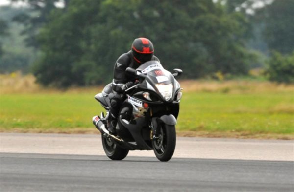 Blind biker sets motorcycle speed record