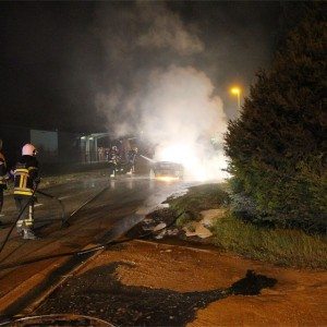 Jaguar F Type fire incident