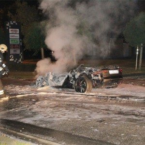 Jaguar F Type fire incident