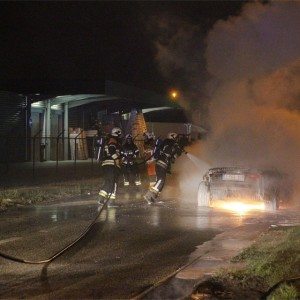 Jaguar F Type fire incident