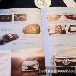 Toyota Camry Hybrid pics launch brochure