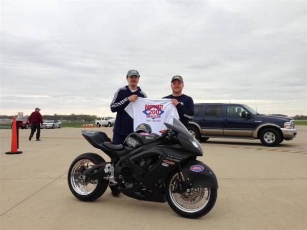 ethanol powered motorcycle record