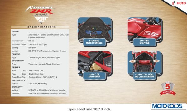 Hero-Karizma-ZMR-Specs