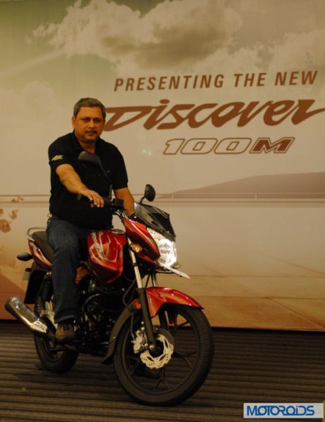 Launch of BAJAJ - Discover 100 M by K. Srinivas, President (Motorcycle Business), Bajaj Auto Ltd