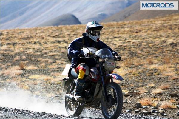 Nataraj in action during Raid De Himalaya Rally