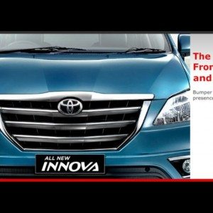 Toyota Innova facelift price pics wood finish armrest panel