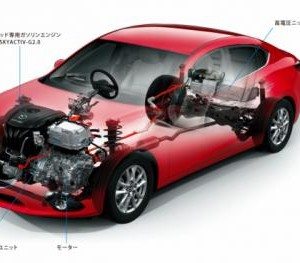 mazda axela hybrid sedan pics