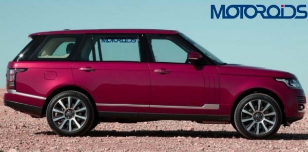 The 2013 Range Rover Long Wheelbase (LWB) looks much like what we envisioned in our digital rendering.