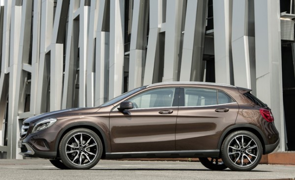 The new production spec 2015 Mercedes GLA is dimensionally very similar to the concept GLA we saw earlier