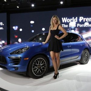 Porsche Macan World Premiere LA Auto Show  with Porsche Brand  Ambassador Maria Sharapova