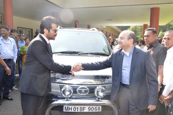 Mr. Ankush Arora- Sr. Vice President, Passenger Vehicle Business Unit (Commercial), Tata Motors presented Anil Kapoor with a specially manufactured, Jai Singh Rathod edition of Safari Storme. Wishing the superstar all the luck and success, Mr. Arora stated that, Tata Motors is proud to partner with Colors to be the title sponsor of the series ‘24’ in its Indian avatar and that the company is very excited to see the superstar behind the wheels of this rugged SUV 