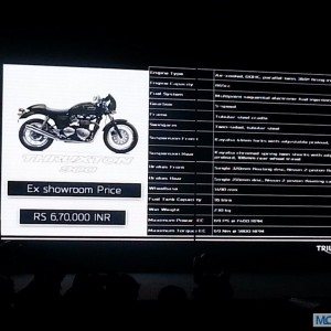 Triumph Motorcycles India launch images