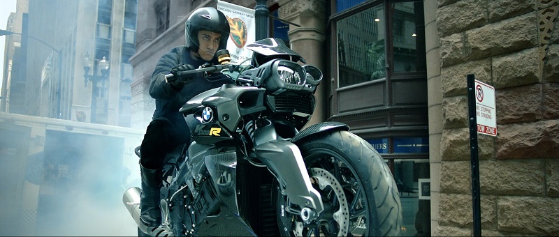 Aamir Khan on the BMW K 1300 R