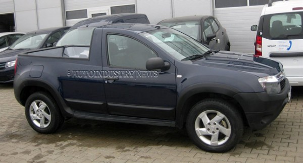 A Dacia Duster pick-up prototype was recently spotted in Romania