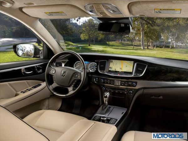 Hyundai Equus sedan India interior