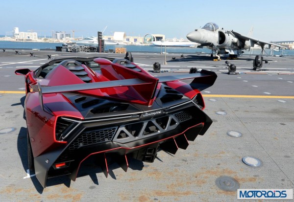 Lamborghini Veneno official World Premier Italian aircraft carrier