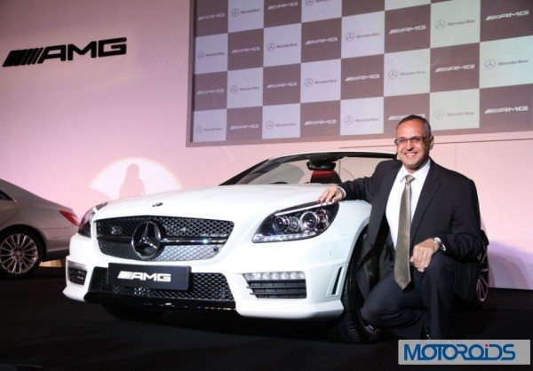 Mr. Eberhard Kern_ Managing Director and CEO Mercedes-Benz India at the launchof SLK 55 AMG-4