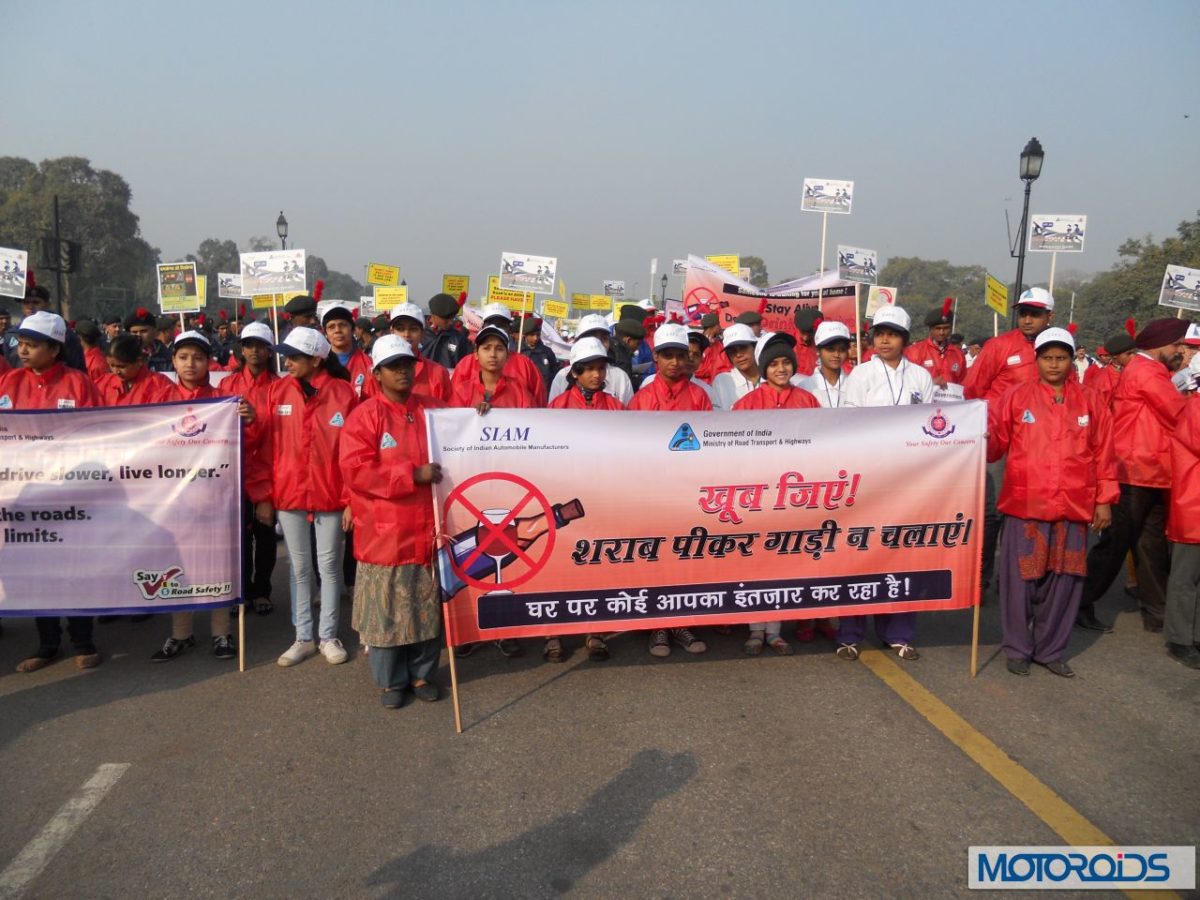 Children MArch at India Gate as par of Road Safety Week
