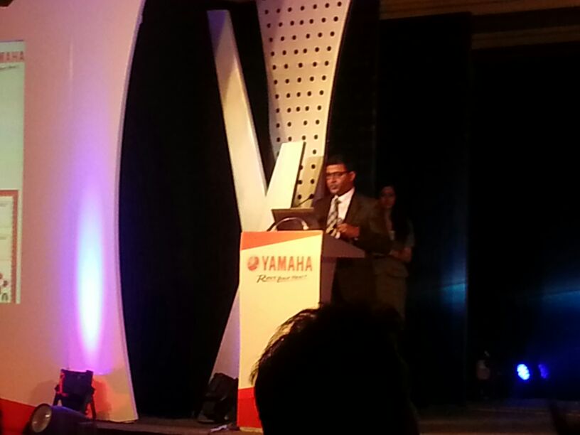 Mr Roy Kurian at the Yamaha launch event