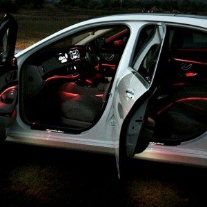 New  Mercedes S Class interior lighting colors