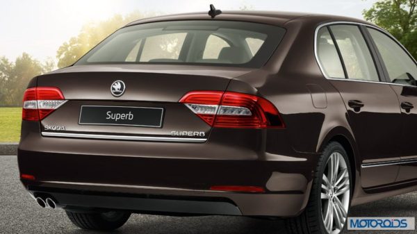 New skoda Superb India exterior