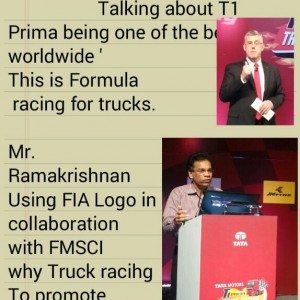 Tata Motors T Prima Truck Racing India