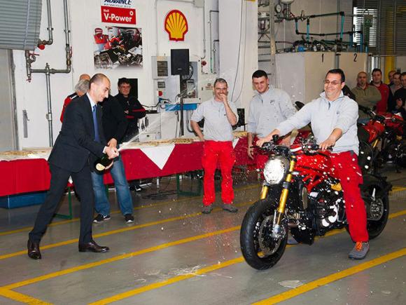 ducati monster  begins production