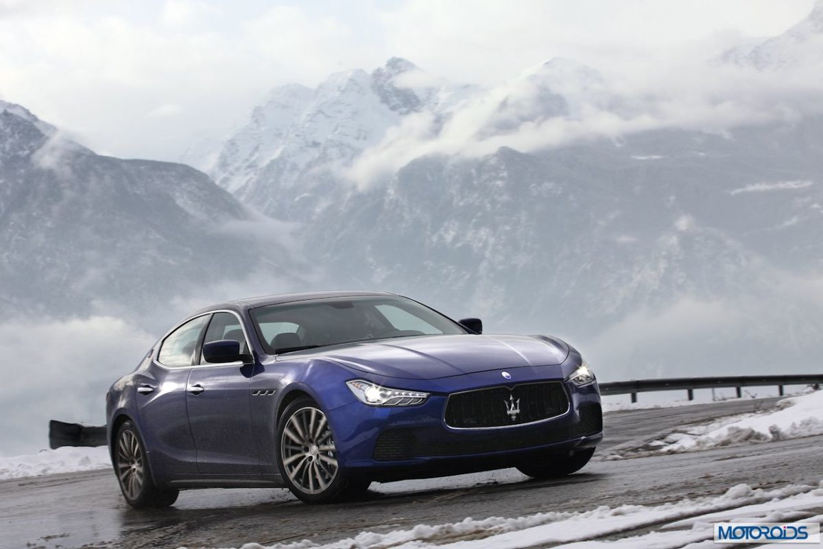 maserati Ghibli Q on snow