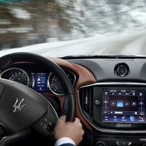 maserati Ghibli Q on snow