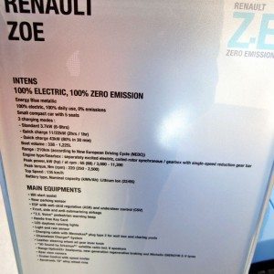 Renault Zoe at Auto expo