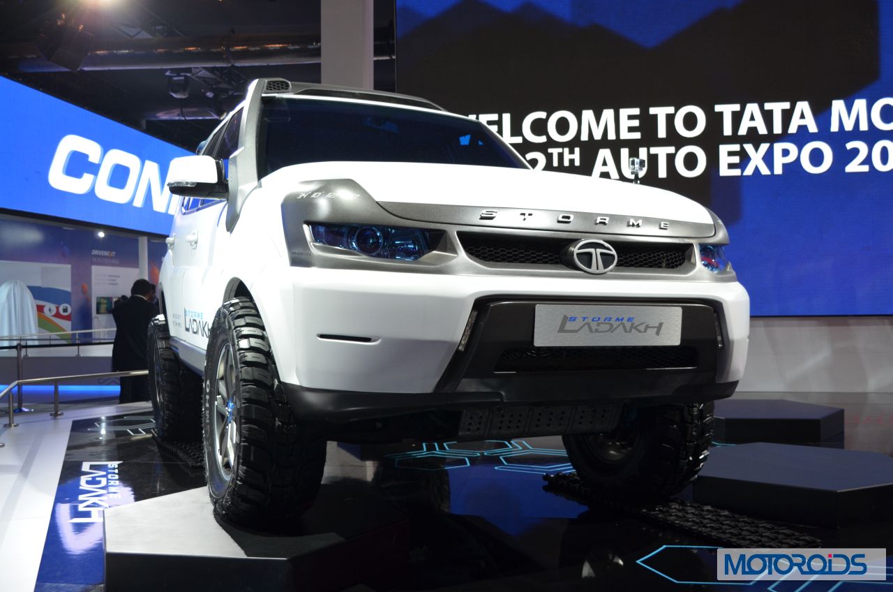 Auto Expo 2014 Tata Motors Showcases Safari Storme Ladakh