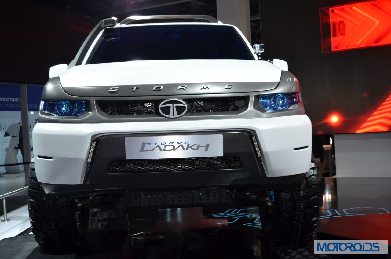 Auto Expo 2014 Tata Motors Showcases Safari Storme Ladakh