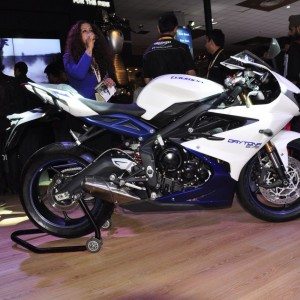 Triumph Motorcycles daytona  at Auto Expo