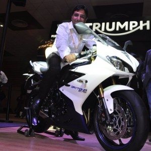 Triumph Motorcycles daytona  at Auto Expo