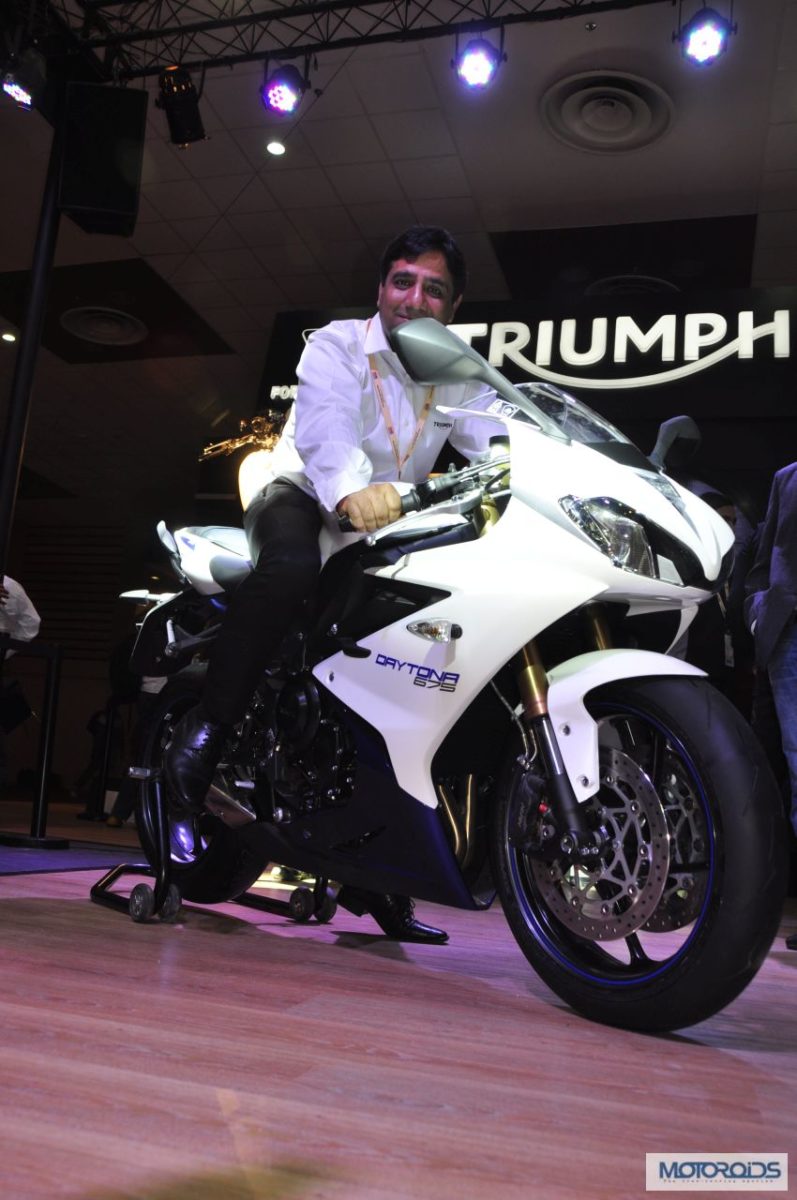 Triumph Motorcycles daytona  at Auto Expo