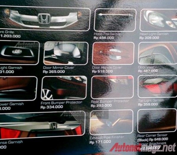 Honda mobilio accessories hotsell