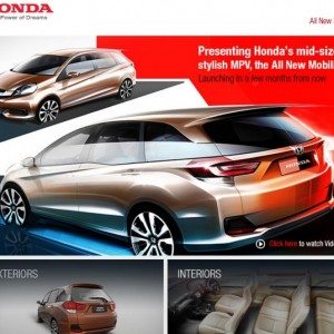 Honda Mobilio india launch in india