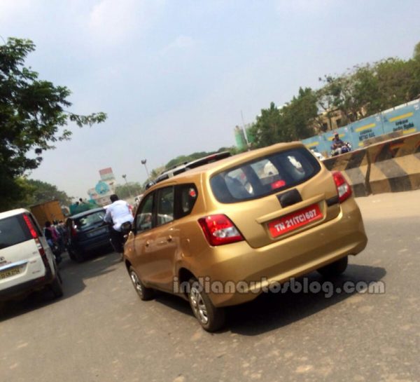 Datsun Go+ MPV Spied in India for the First Time