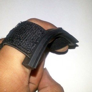 Helmet finger wiper packaging