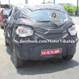 Mahindra S rear spyshot