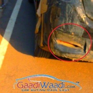 Spied Maruti Ciaz Delhi bumper