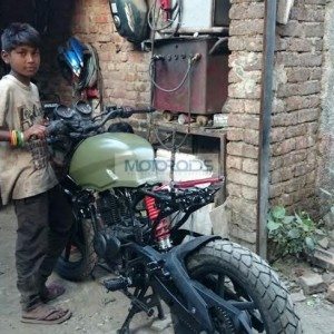 modified bajaj pulsar  scrambler images