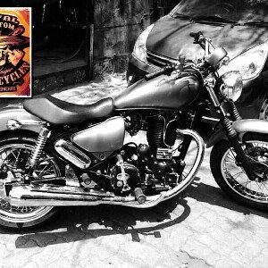 modified royal enfield thunderbird bobber images